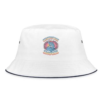 Lab Technician Centrifuge Till I Laboratory Work - Bucket Hat - Weiß/Navy - Vorne