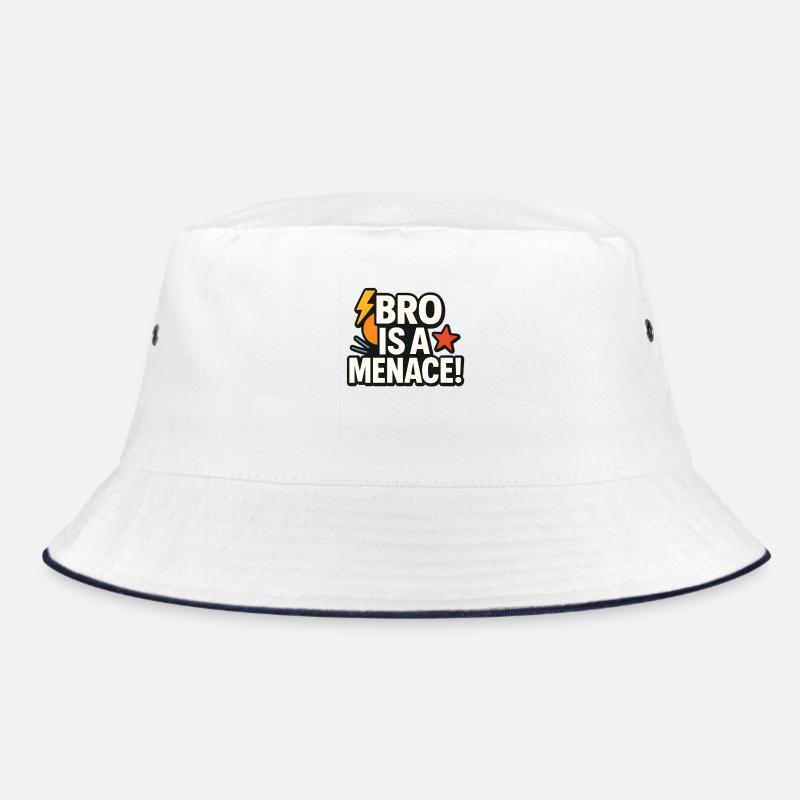 Bro Is a Menace Funny meme Saying  Bucket Hat