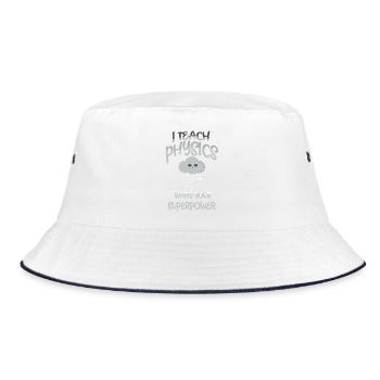 Physics Physicist Physics Student Physics Teacher - Bucket Hat - white/navy - Front