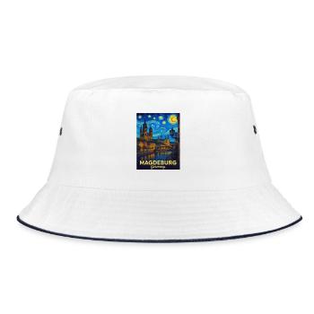 Magdeburg - Bucket Hat - white/navy - Front