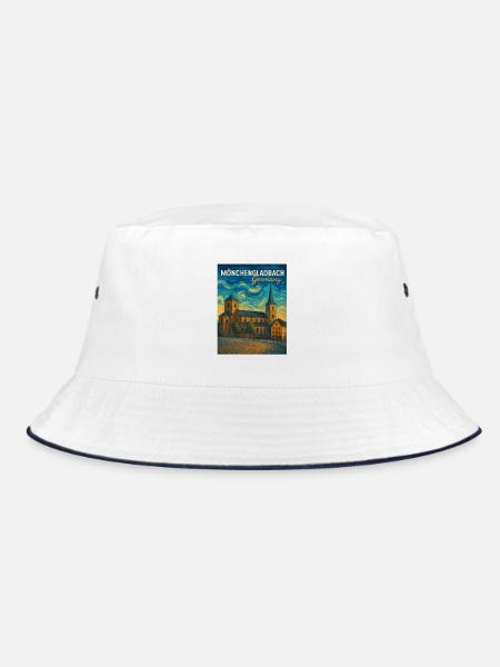 Mönchengladbach - Bucket Hat - Weiß/Navy