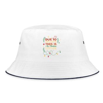 Christmas in Inflation Costume - Bucket Hat - white/navy - Front