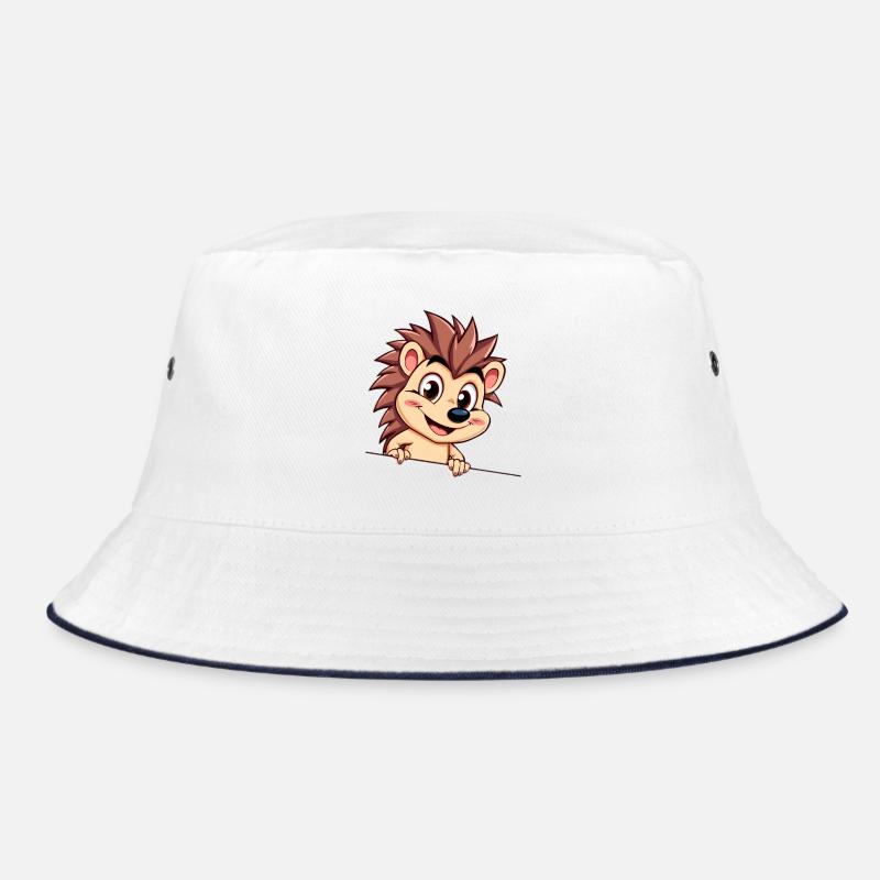Nimble hedgehog on a wire Bucket Hat