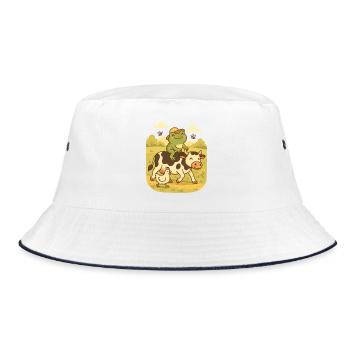 Grenouille sur vache – Country Life Frogcore - Bob - blanc/marine - Devant