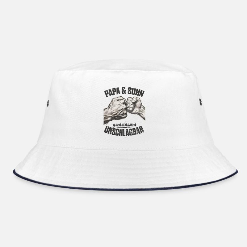 Papa Sohn Fauststoß gemeinsam unschlagbar Bucket Hat