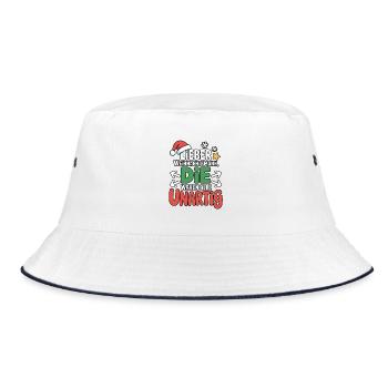 Lieber Weihnachtsmann Unartig Humor - Bucket Hat - Weiß/Navy - Vorne
