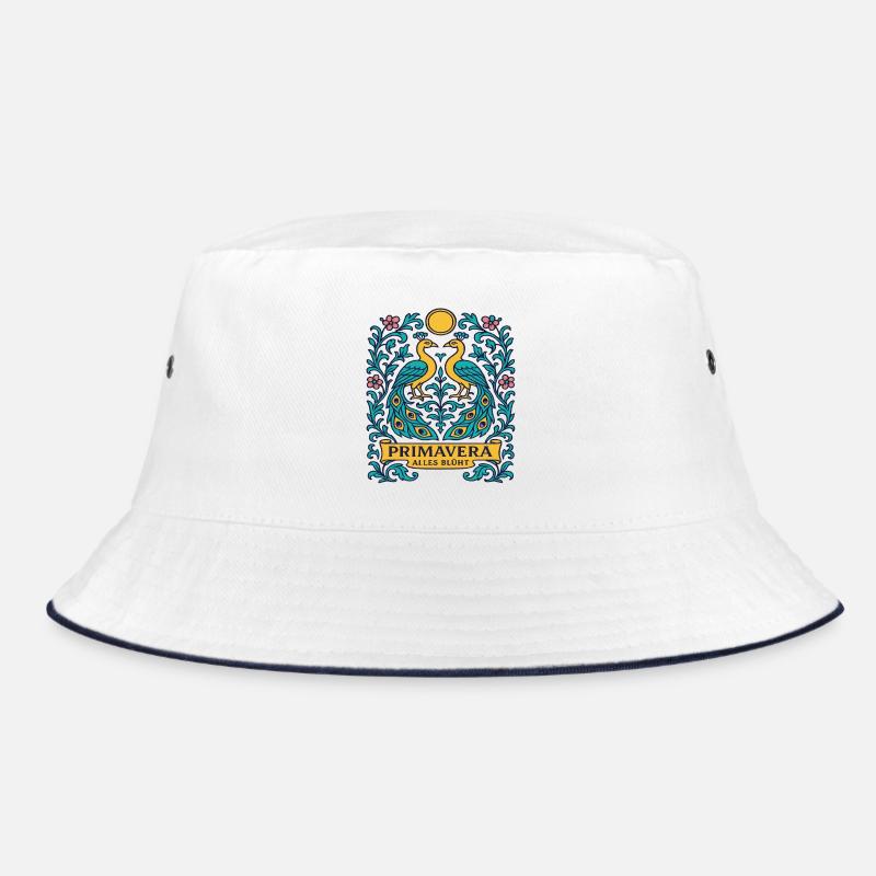 Primavera Ailes Blooms Spring Bird Ornament Bucket Hat