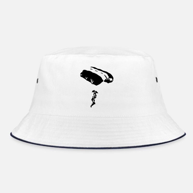 Fallschirm - Bucket Hat - Weiß/Navy