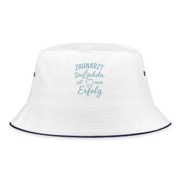 Dentist Your smile is my success - Bucket Hat - white/navy - Front