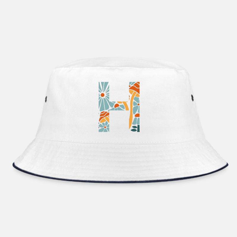 Lettre h fleurs groovy idée cadeau  Bob