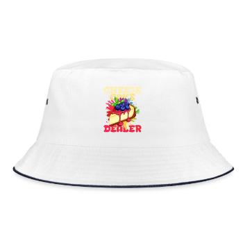 Kuchen - Bucket Hat - Weiß/Navy - Vorne