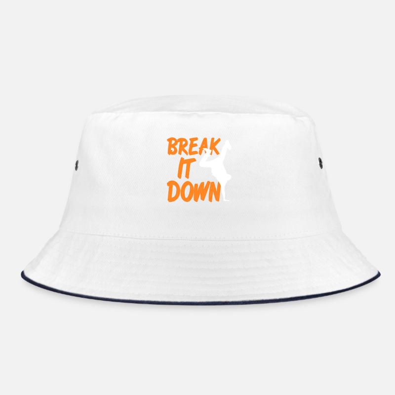 Break It Down Rhythm Motion Dance Power - Bucket Hat - Weiß/Navy