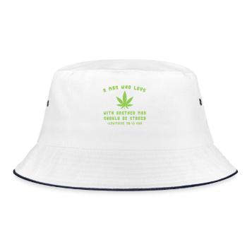 Green freedom and diversity - Bucket Hat - white/navy - Front