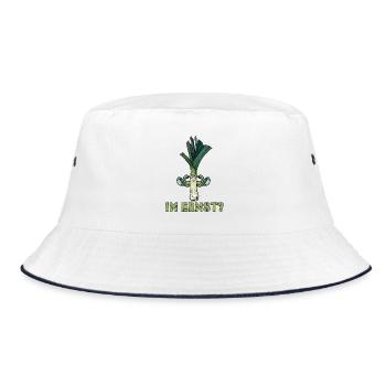 Weightlifters SERIOUSLY??? Gym Fun - Bucket Hat - white/navy - Front