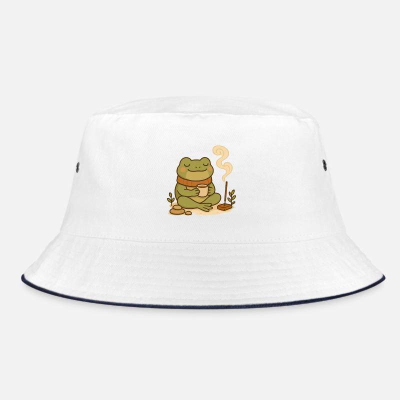 Grenouille consciente avec thé et bâtonnets d’encens Bob
