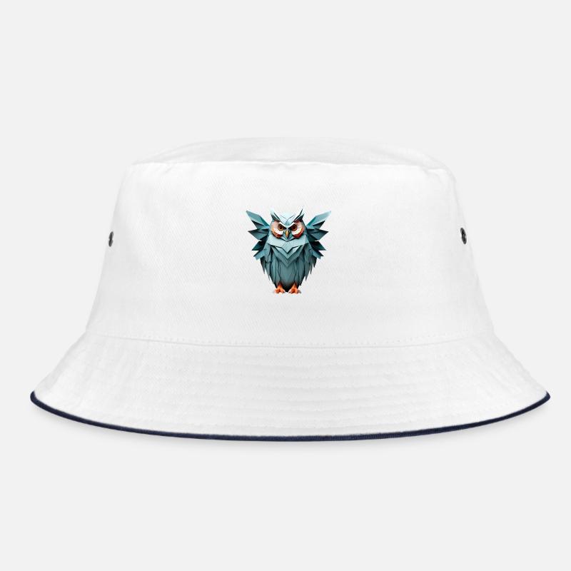 Bleu Low-Poly Owl Design Bob
