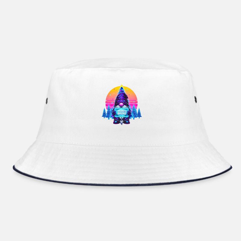 WOKE IS BROKE - Gnome de Noël Synthwave Gnome Bob