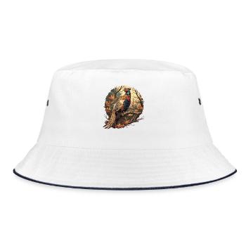 Pheasants Pheasant - Bucket Hat - white/navy - Front