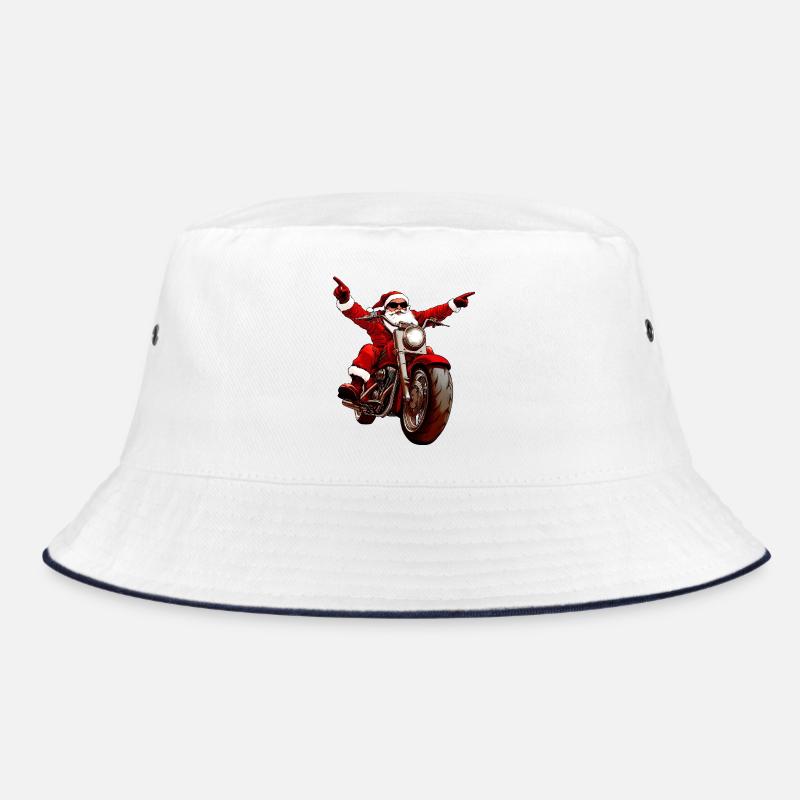Weihnachten Motorradfahrer Bucket Hat