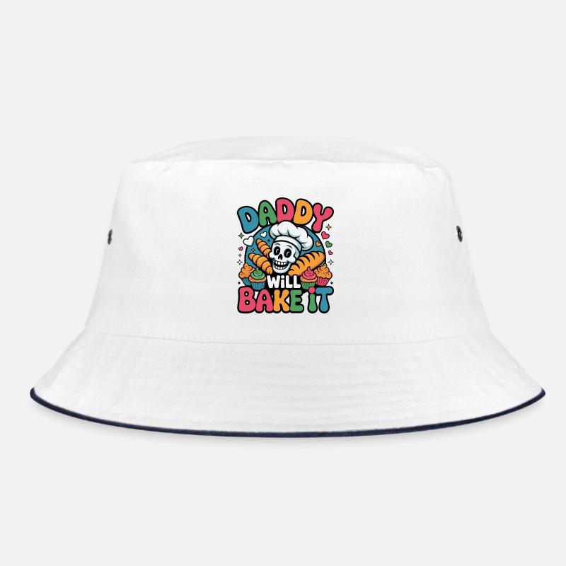 Daddy Will Bake It Skull Bakery Bucket Hat