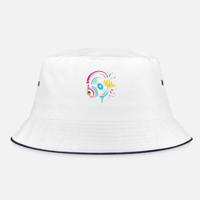 Casque néon, vinyle, son techno rave Bob