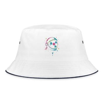 Space Vinyl Astronaut, son Cosmic DJ - Bob - blanc/marine - Devant