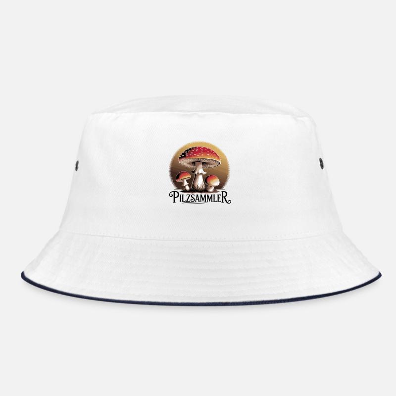 Mystical toadstools in the moonlight Bucket Hat