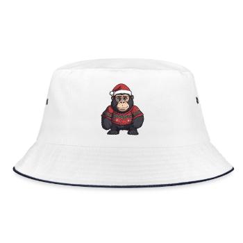 Noël de Noël Gorilla - Bob - blanc/marine - Devant