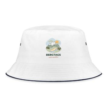 Bergtags – heute nicht erreichbar - Bucket Hat - Weiß/Navy - Vorne
