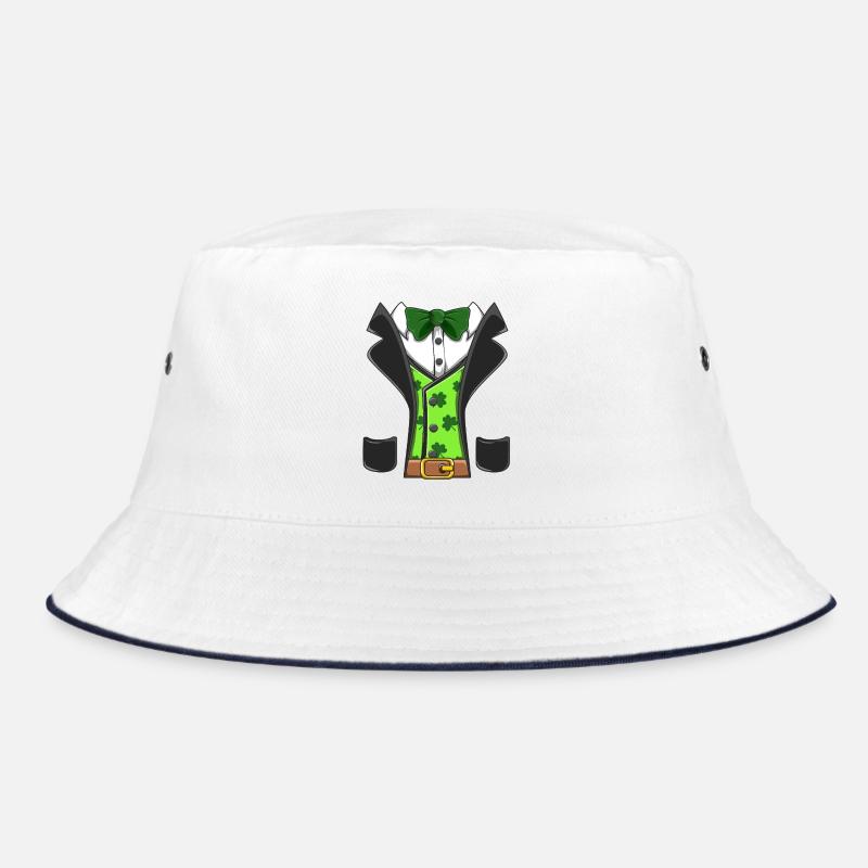 Leprechaun-Kostümweste, Fliege, St. Patricks Design Bucket Hat