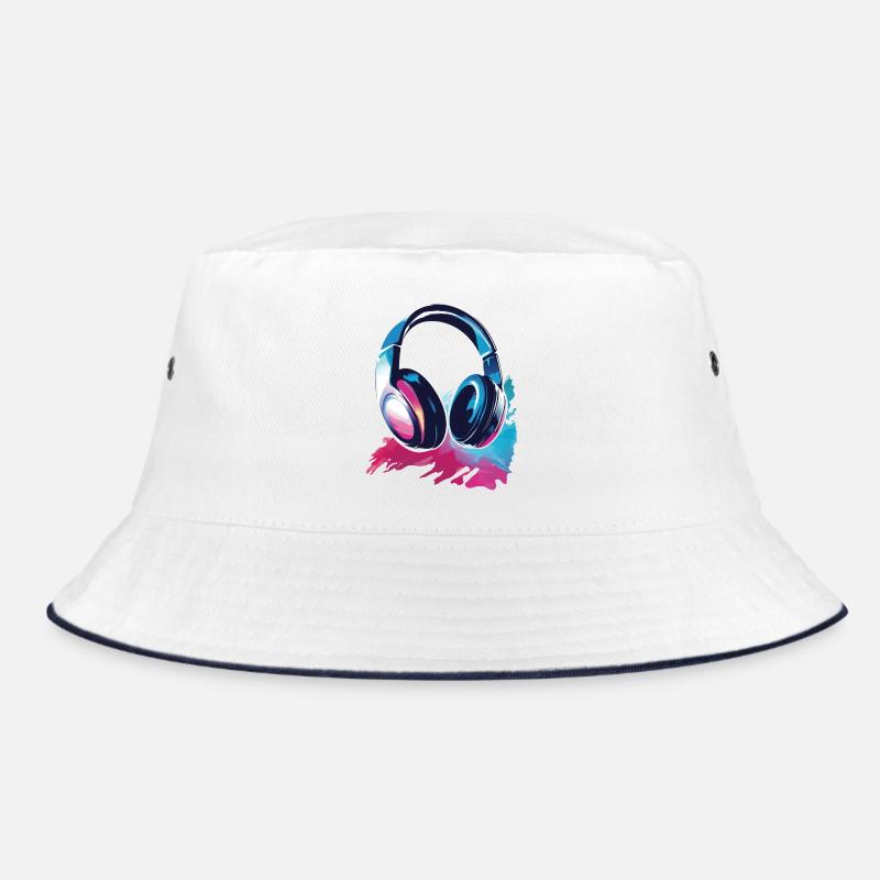 Headset Kopfhörer Bucket Hat