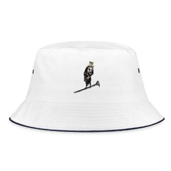 King Night - Bucket Hat - white/navy - Front