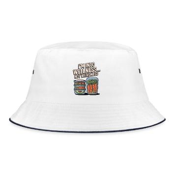 Nutritionist I'm Into Wellness Nutritional Coach - Bucket Hat - white/navy - Front