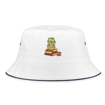 Read Books Be Kind Stay Weird Positive Reader Gift - Bucket Hat - white/navy - Front