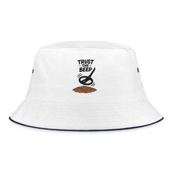 Trust The Beep Treasure Hunt Design - Bucket Hat - white/navy - Front
