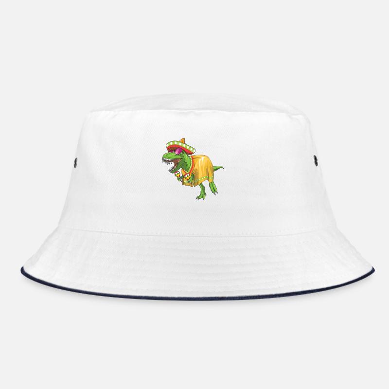 Rawring Dinosaur Sombrero Cinco De Mayo Funny TRex Bucket Hat