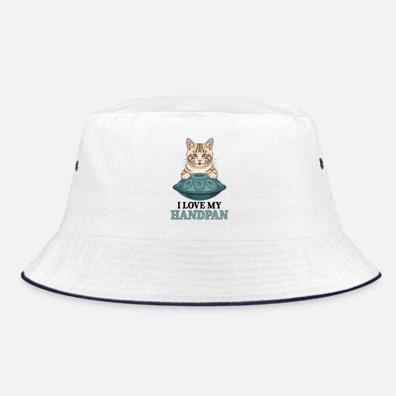 Handpan Cat Bucket Hat
