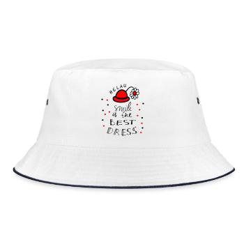 Carnival Helau - Bucket Hat - white/navy - Front