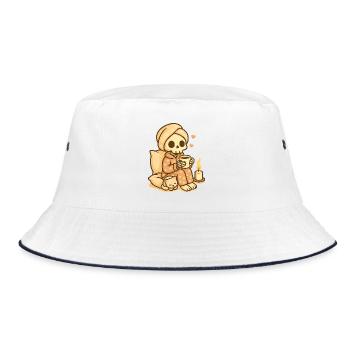 Squelette de pyjama douillet – Chaleureux et mignon - Bob - blanc/marine - Devant