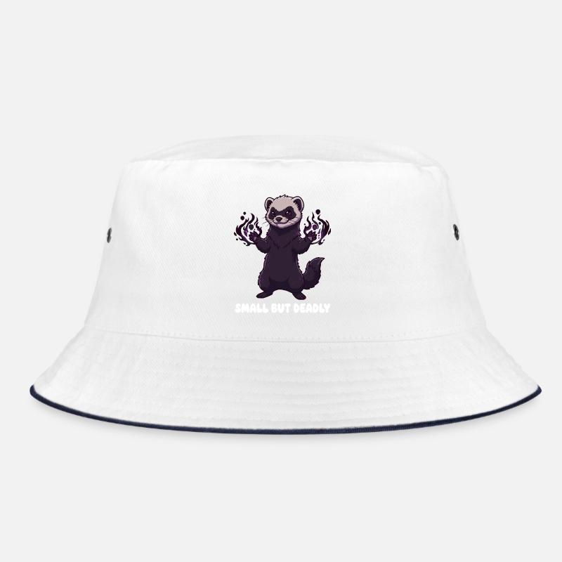 Little panda with fire aura Bucket Hat