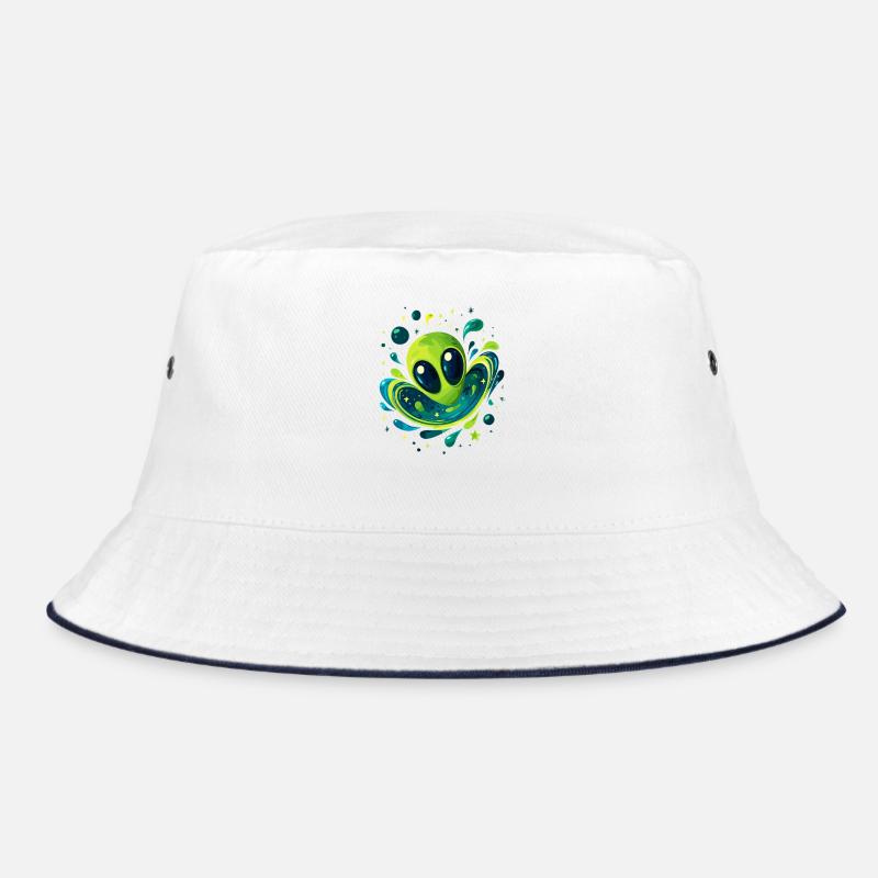 Galactic Alien Vortex Bucket Hat