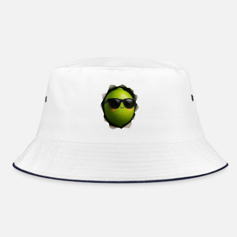 Mascotte lime avec lunettes de soleil Bob