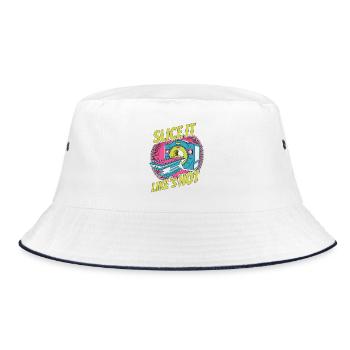 MRI Tech Slice It Like It's Hot Radiographer - Bucket Hat - white/navy - Front