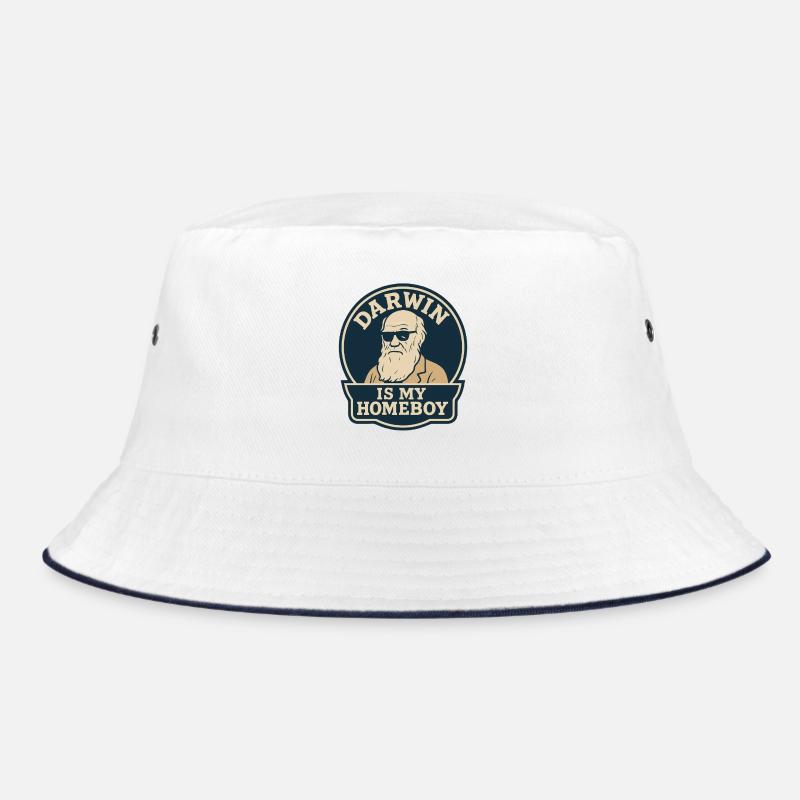 Charles Darwin Gift Natural Bucket Hat
