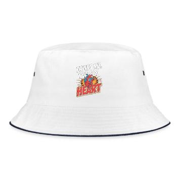 Cardiac Tech Trust Me I've Got Heart Echo Tech - Bucket Hat - white/navy - Front
