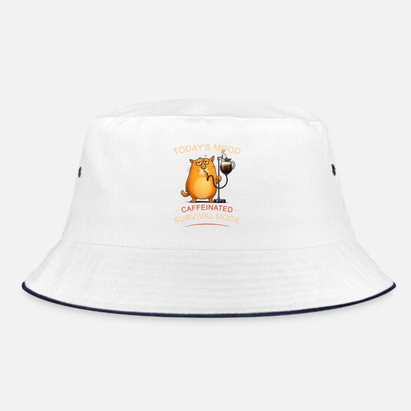 Kaffeekatze im Überlebensmodus Bucket Hat