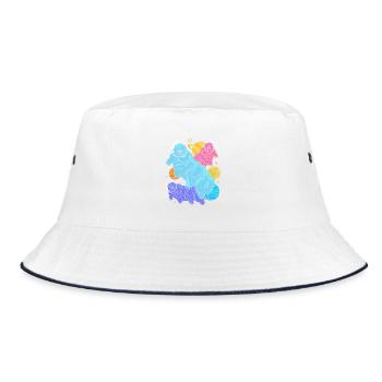 Tardigrade - Bucket Hat - white/navy - Front