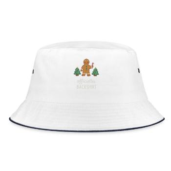 Cookies Baking Christmas Time Cookies Gingerbread - Bucket Hat - white/navy - Front