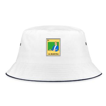 Bingo Mexican Lottery Tarot Loteria - Bucket Hat - white/navy - Front