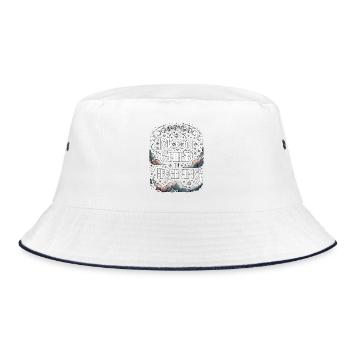 Witchcraft Moon Child In Training Spellcaster - Bucket Hat - white/navy - Front